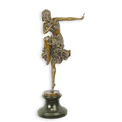 Hindu Dancer Statue (Hot Cast Bronze Sculpture)