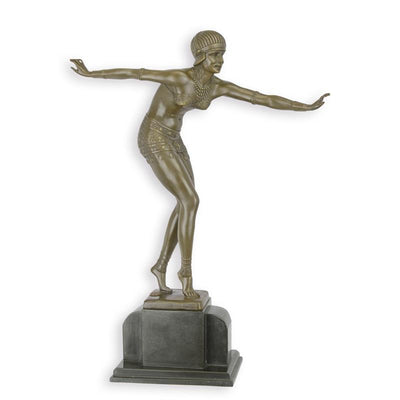 Phoenician Dancer Statue (Hot Cast Bronze Sculpture)