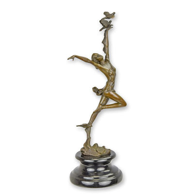 Female Dancer Statue (Hot Cast Bronze Sculpture)