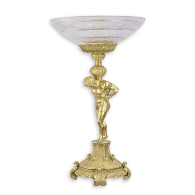 Glass Bowl (Bronze Mounted - Hot Cast Bronze Sculpture)