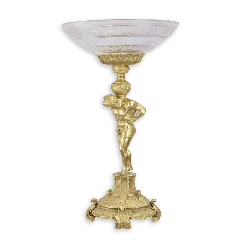 Glass Bowl (Bronze Mounted - Hot Cast Bronze Sculpture)