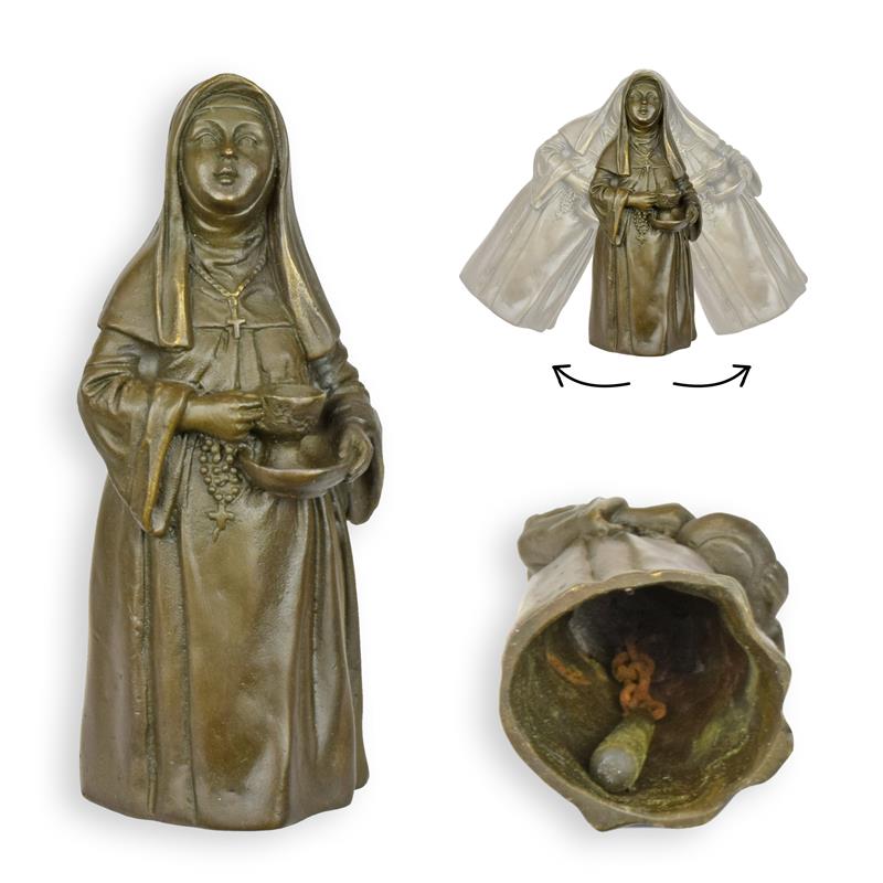 Table Bell Statue (Hot Cast Bronze Sculpture)