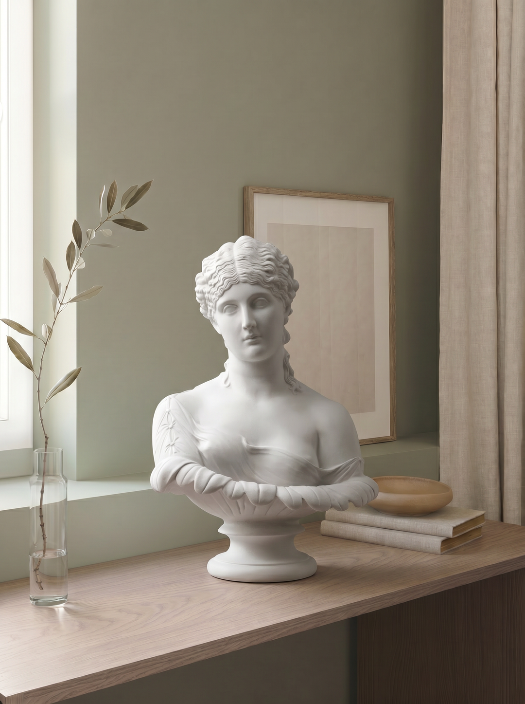 Clytie Bust Sculpture - The Water Nymph marble statue Greek Roman
