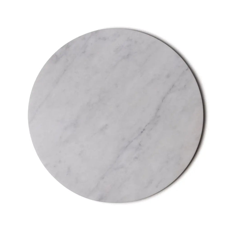 Round Marble Tray (White)