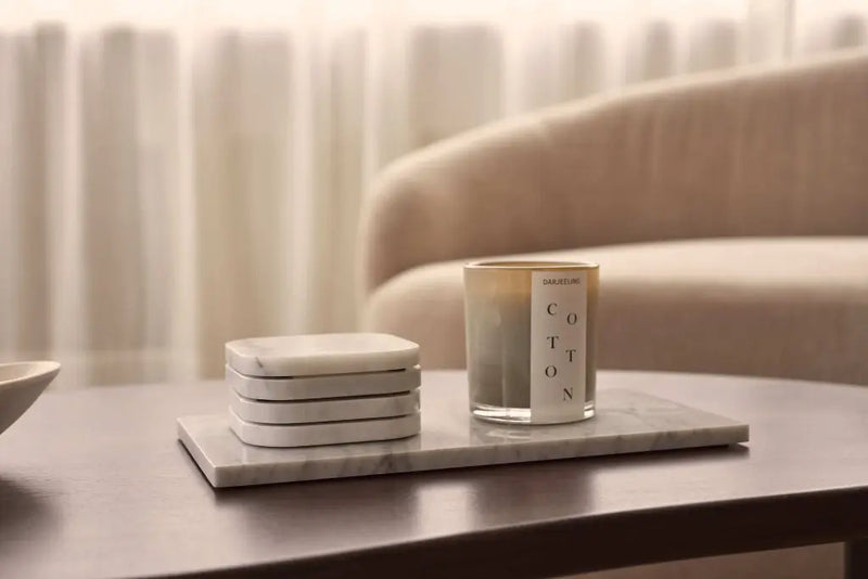 White Marble Coaster (4 Pieces)