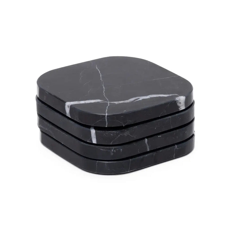 Black Marble Coaster (4 Pieces)