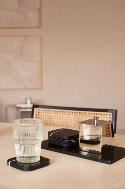 Black Marble Coaster (4 Pieces)