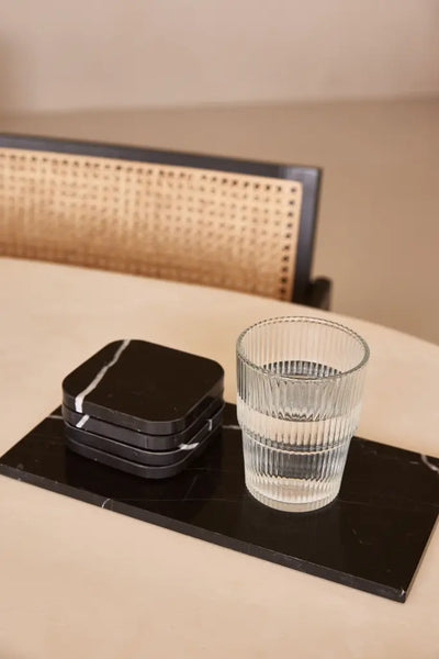 Black Marble Coaster (4 Pieces)