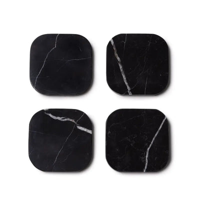 Black Marble Coaster (4 Pieces)