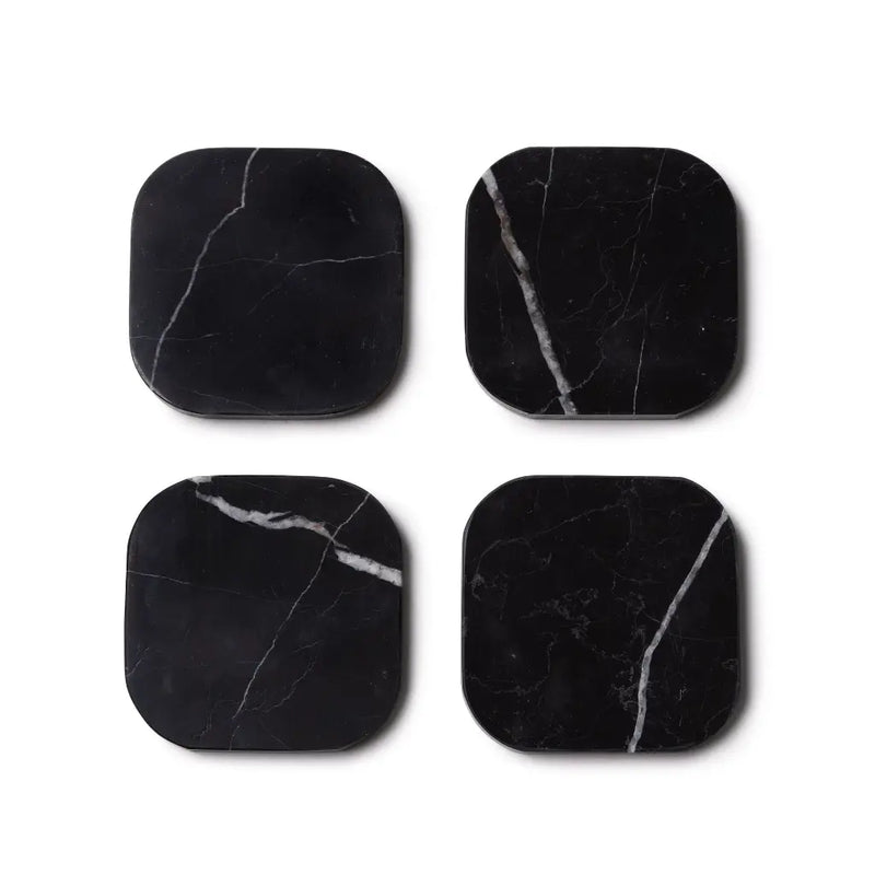Black Marble Coaster (4 Pieces)
