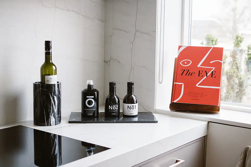 Black Marble Vase / Bottle Cooler