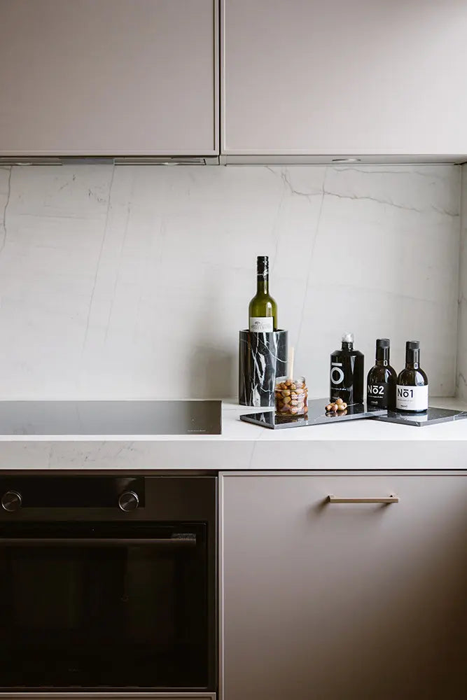 Black Marble Vase / Bottle Cooler