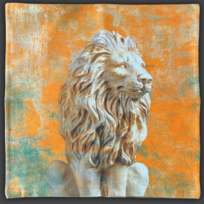 Cushion Cover with Lion Print