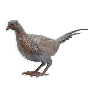 Pheasant Statue (Hot Cast Bronze Sculpture)