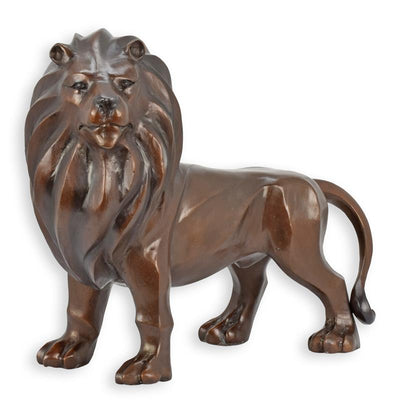 Lion Statue (Modernist - Hot Cast Bronze Sculpture)