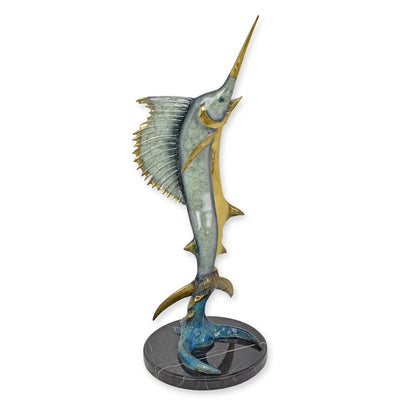 Swordfish Statue (Hot Cast Bronze Sculpture)
