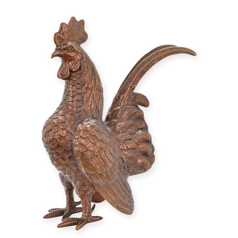 Rooster Statue (Hot Cast Bronze Sculpture)