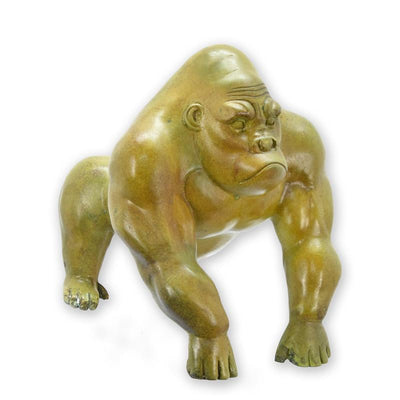 Gorilla Statue (Hot Cast Bronze Sculpture)