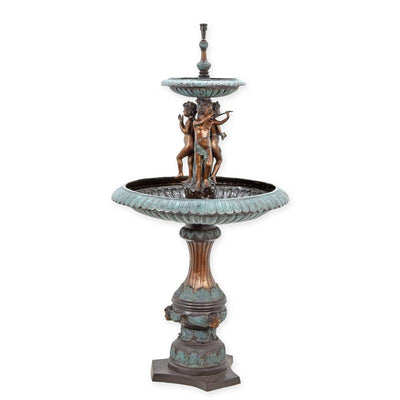 Fountain (Two Tier - Hot Cast Bronze Sculpture)
