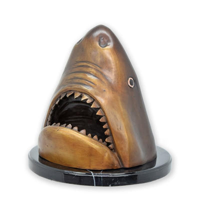 Sharkhead Statue (Hot Cast Bronze Sculpture)