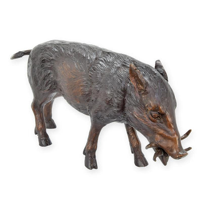 Wild Boar Statue (Hot Cast Bronze Sculpture)