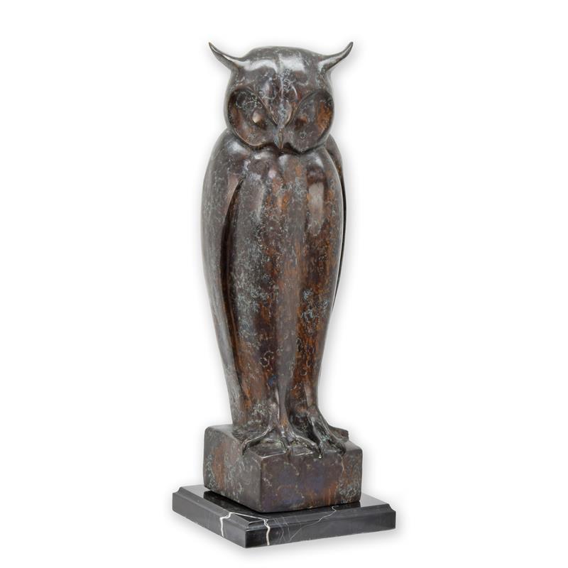Owl Statue (Hot Cast Bronze Sculpture)