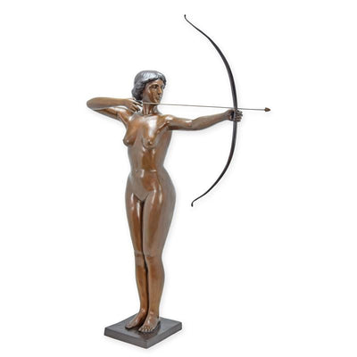 Goddess Diana as Archer Statue (Hot Cast Bronze Sculpture)