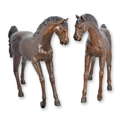 Horse Pair Statue (Hot Cast Bronze Sculpture)