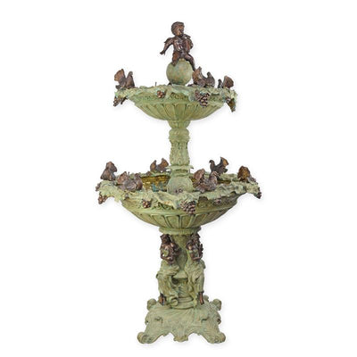Two Tier Fountain (Hot Cast Bronze Sculpture)