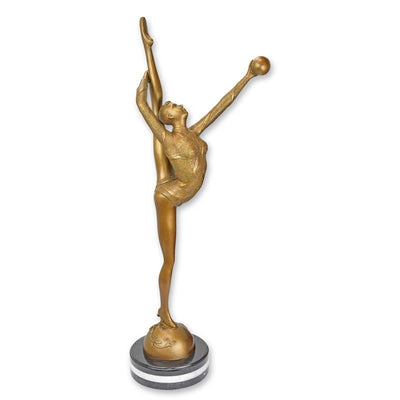 Rhythmic Gymnast Statue (Hot Cast Bronze Sculpture)