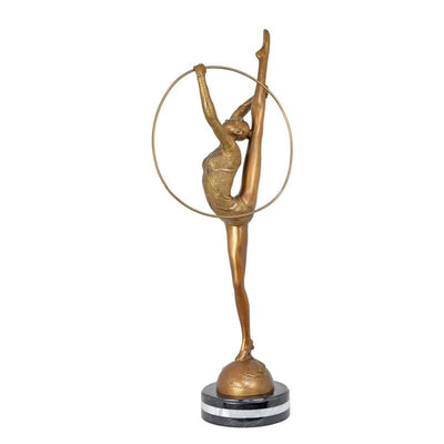 Rhythmic Gymnast Statue (Hot Cast Bronze Sculpture)