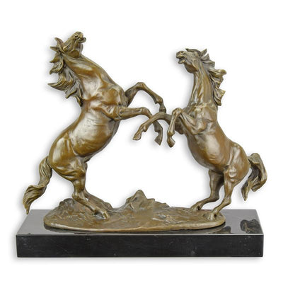 Rearing Horses Statue (Hot Cast Bronze Sculpture)