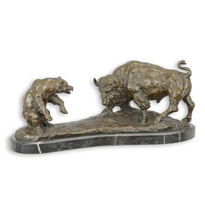 Bull and Bear Statue (Hot Cast Bronze Sculpture)