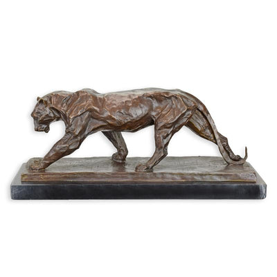 Panther Statue (Hot Cast Bronze Sculpture)
