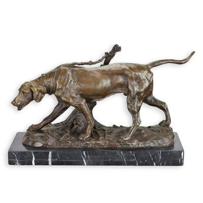 Hound Statue (Hot Cast Bronze Sculpture)