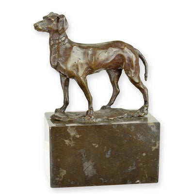 Greyhound Statue (Hot Cast Bronze Sculpture)
