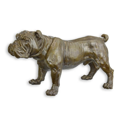 English Bulldog Statue (Hot Cast Bronze Sculpture)
