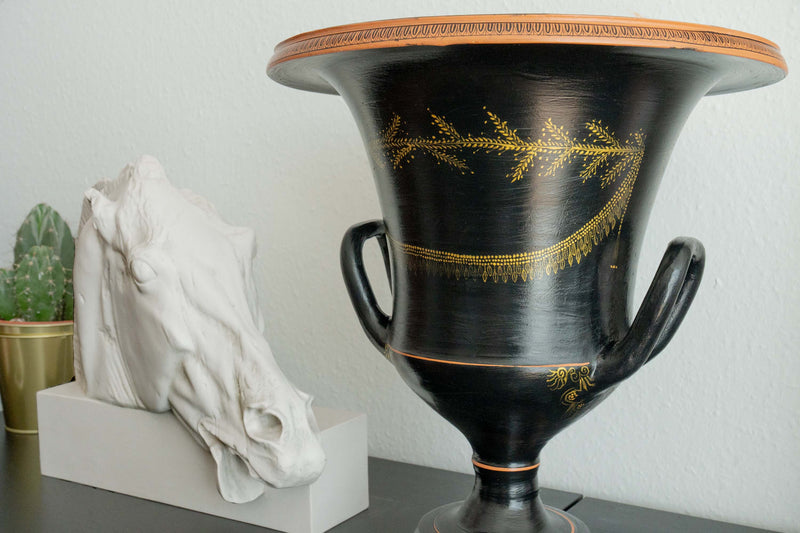 Ancient Greek Black Krater Vase