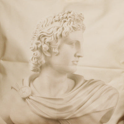 Cream Cushion Cover - Statue of Apollo