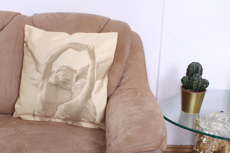 Gray Cushion Cover - Cupid and Psyche