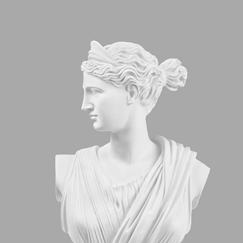 Gray Cushion Cover - Goddess Diana