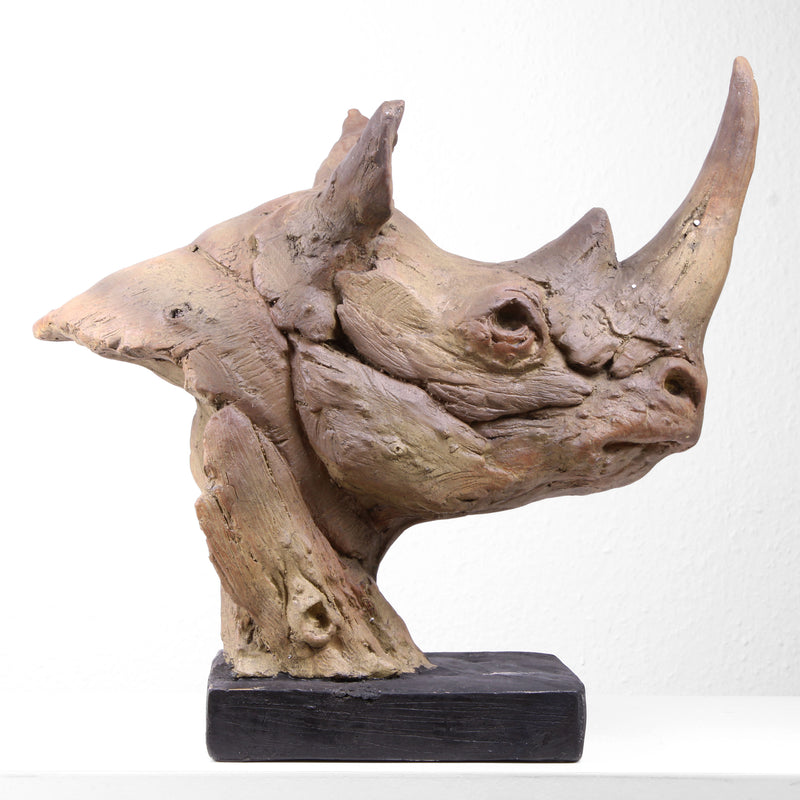Large Rhino Statue (Resin Sculpture)