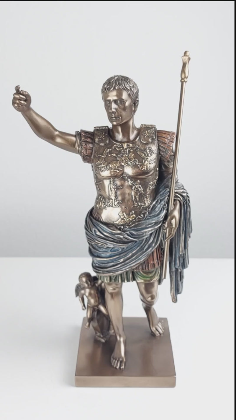 Augustus of Prima Porta Statue (Cold Cast Bronze Sculpture)