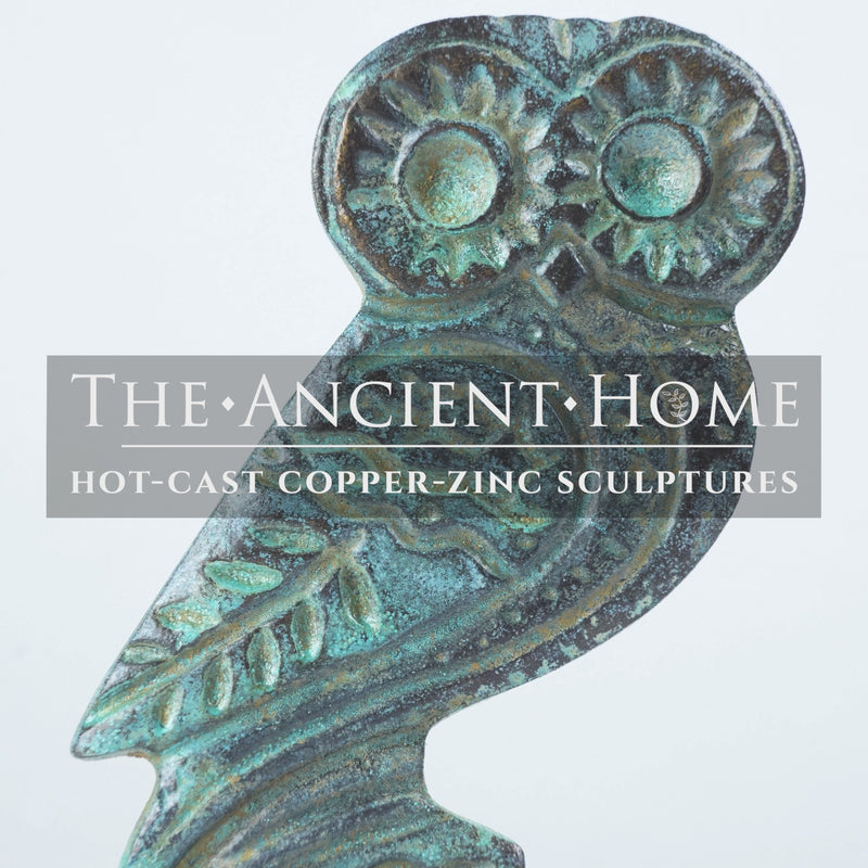 Owl of Athena Bronze Statue (Small)