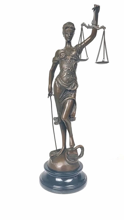 Lady of Justice Bronze Statue (Hot Cast Bronze Sculpture)