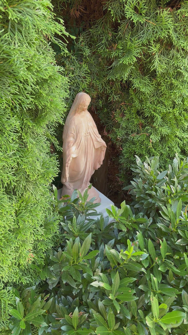 Virgin Mary Garden Statue Terracotta