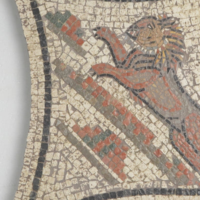 Lion - Marble Mosaic Fragment