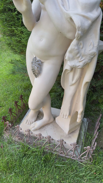 Satyr Playing a Flute Statue