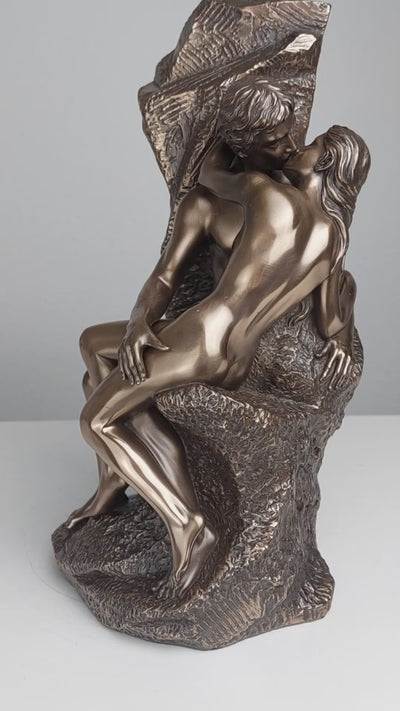 The Kiss Statue by Rodin (Cold Cast Bronze Sculpture)