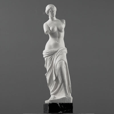 Venus de Milo Statue on Black Marble Base